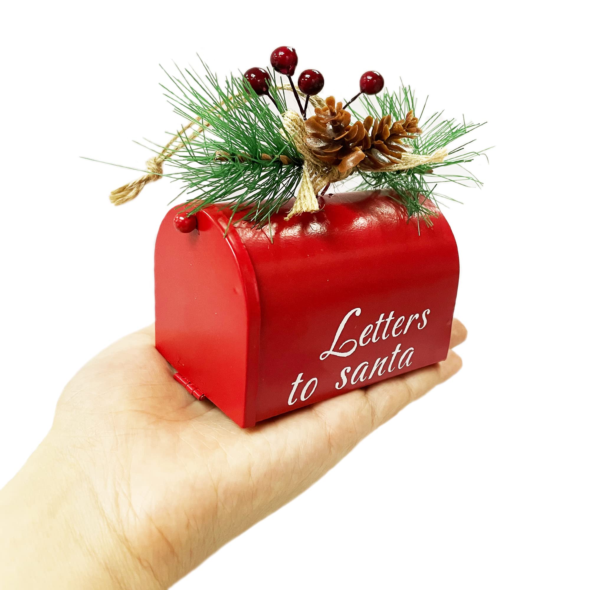 Mini Mailbox Christmas Tree Decorations Letters to Santa Xmas Hanging Ornaments Holiday Decor - Image 3