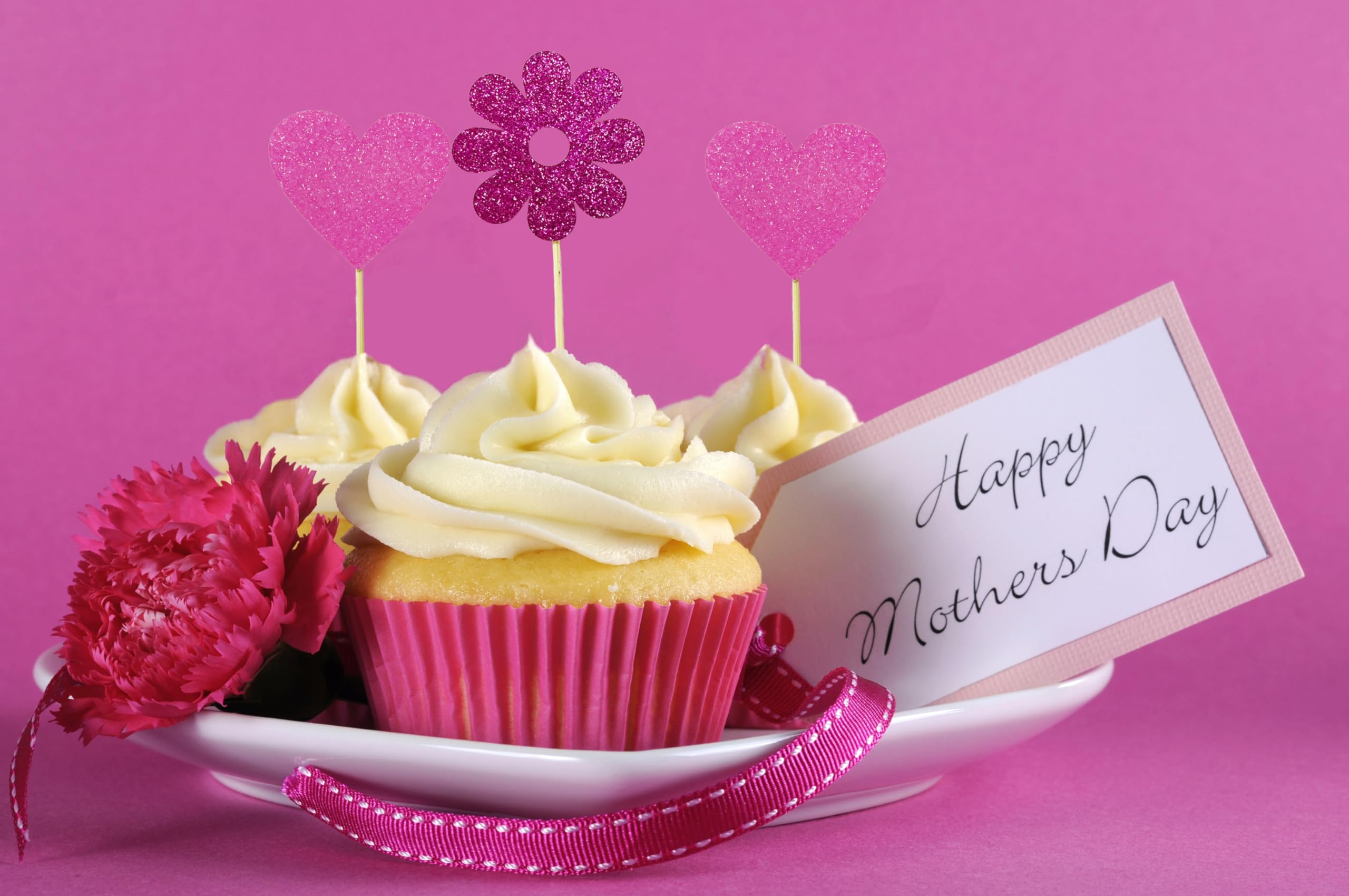 TSJ 16 PCS Heart Cupcake Toppers Glitter Love Cupcake Picks for Valentine’s Day, Mother’s Day, Bridal Shower, Wedding, Birthday Party Decorations - Image 4