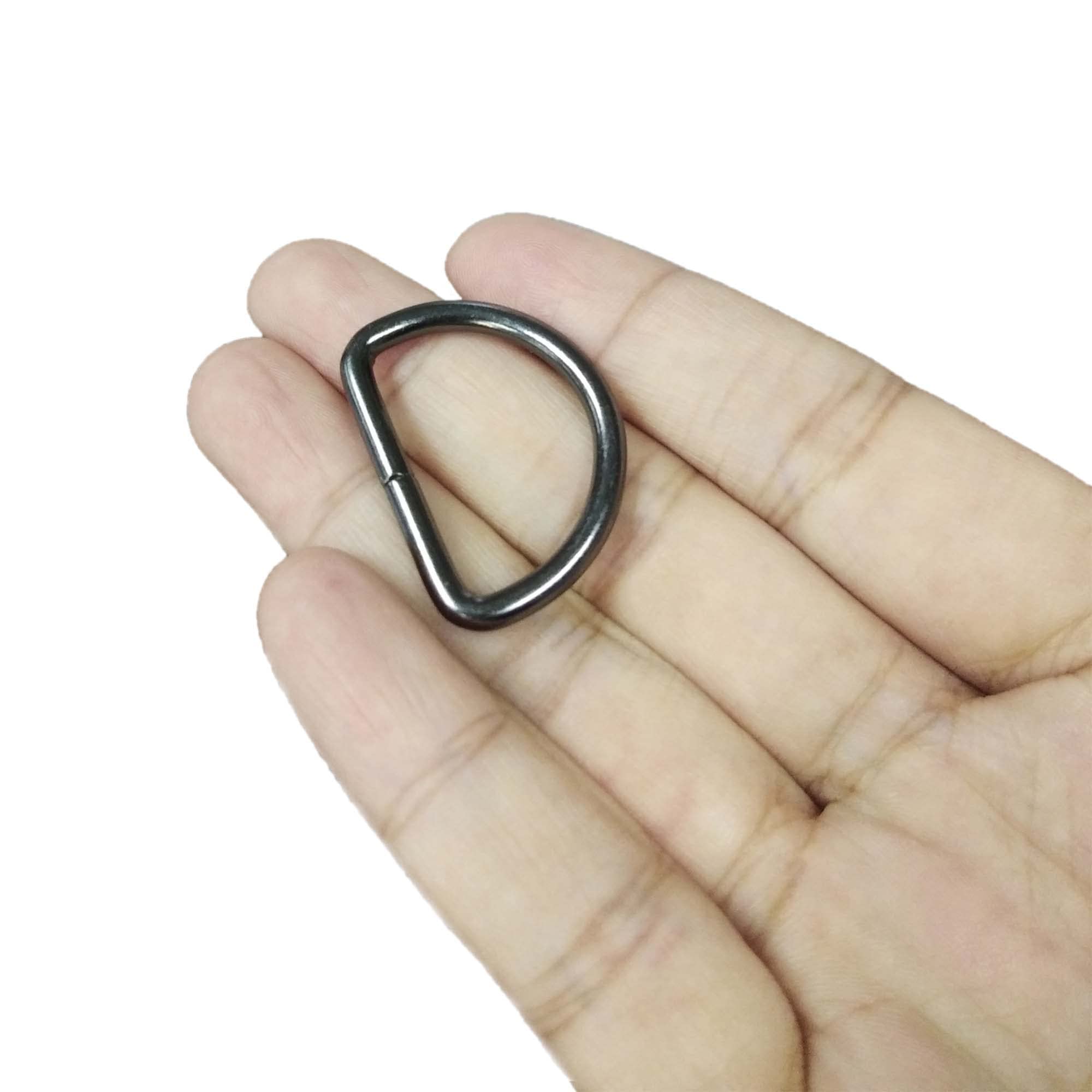 TSJ 20 Pack of Metal D Rings Heavy Duty (Gun Black) - Image 3