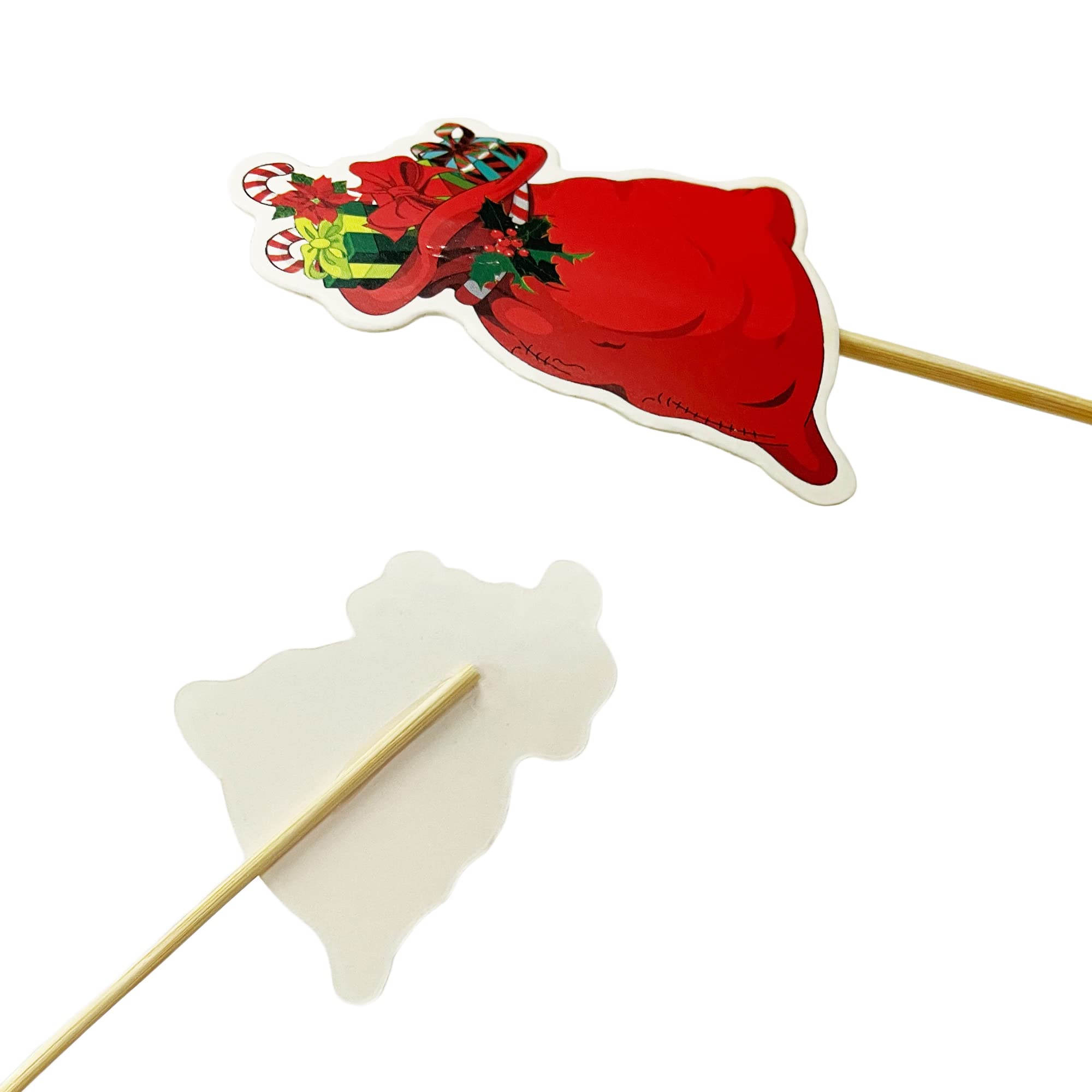 TSJ 24PCS Christmas Cupcake Toppers Picks Cake Dessert Decorations Stick Toothpicks Xmas Party Supplies - Image 6