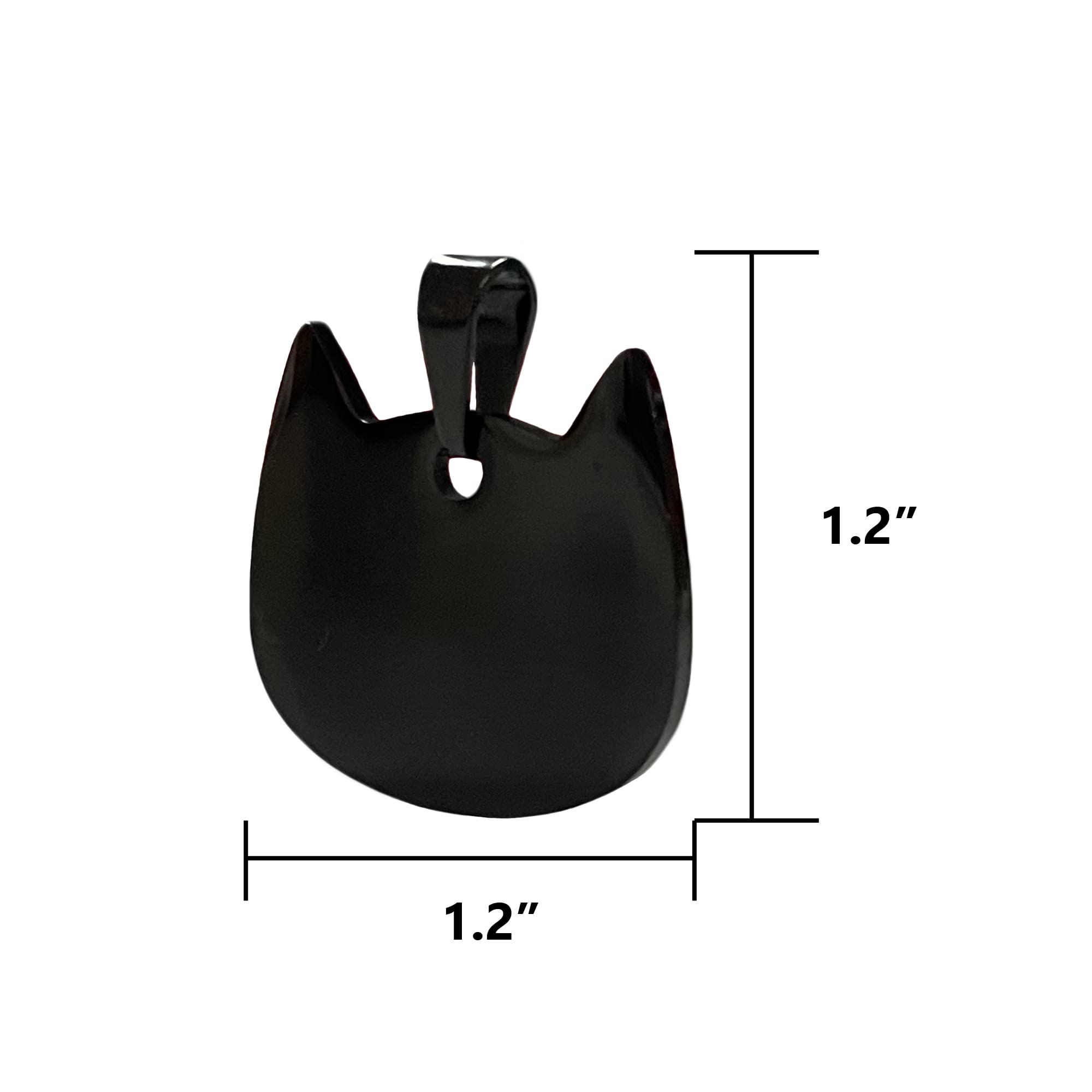 TSJ Cat Head Pet ID Tags Stainless Steel Stamping Blanks with Hole Metal - Image 4